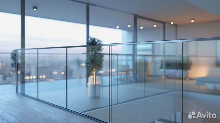 Стеклянные ограждения для балконов