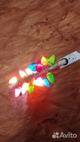 Елочная гирлянда (шишки) СССР