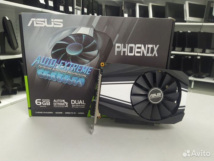 Видеокарта Asus Phoenix GTX 1660 Super 6Gb