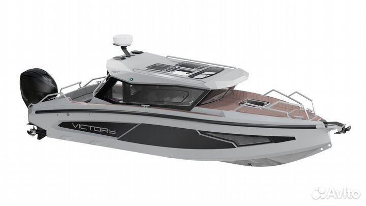 Алюминиевый катер Виктори A8 cabin