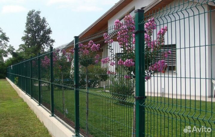 Забор из 3D сетки 40 метров