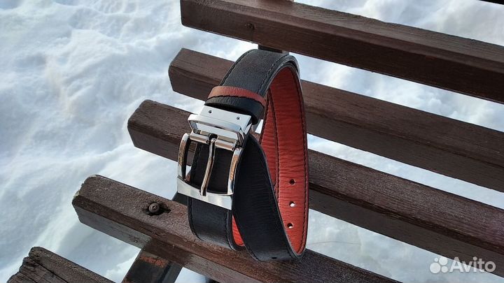 Ремень двухсторонний. Натуральная кожа