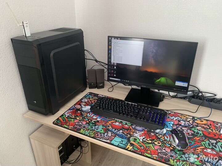 Игровой компьютер в сборе