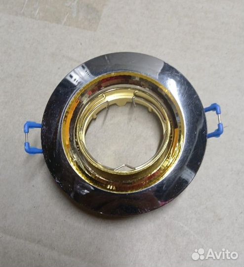 Точечный светильник эра KL29А GU/G черный металл/золото