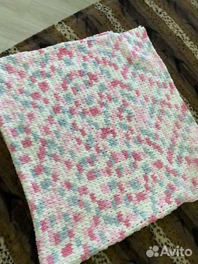 Вязанный плед детский