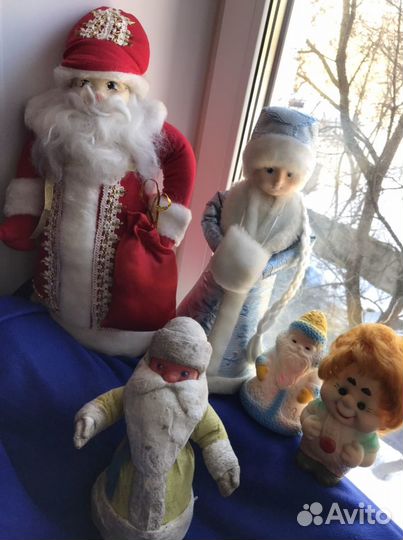 Дед мороз игрушки СССР винтаж