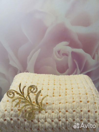 Плед вязаный