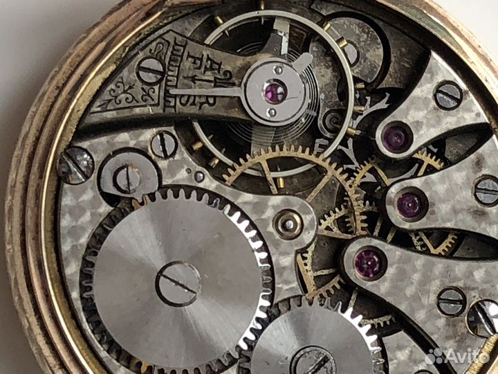 Старинные золотые карманные часы