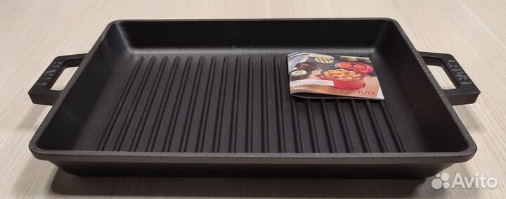 Сковорода Гриль с ручками 32х26, Чугун Lava (Лава)