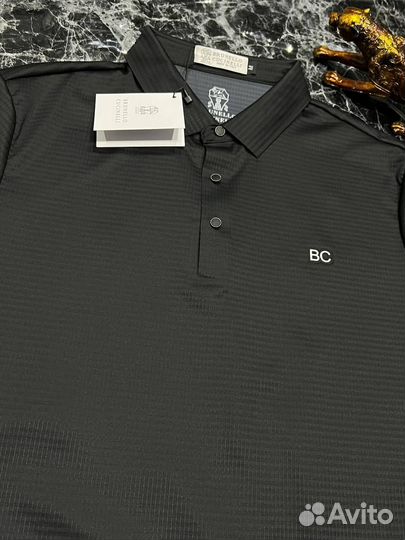 Brunello cucinelli поло мужское