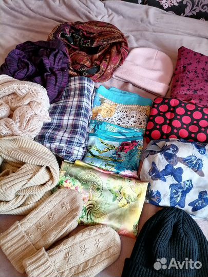 Шарфы платки шапки