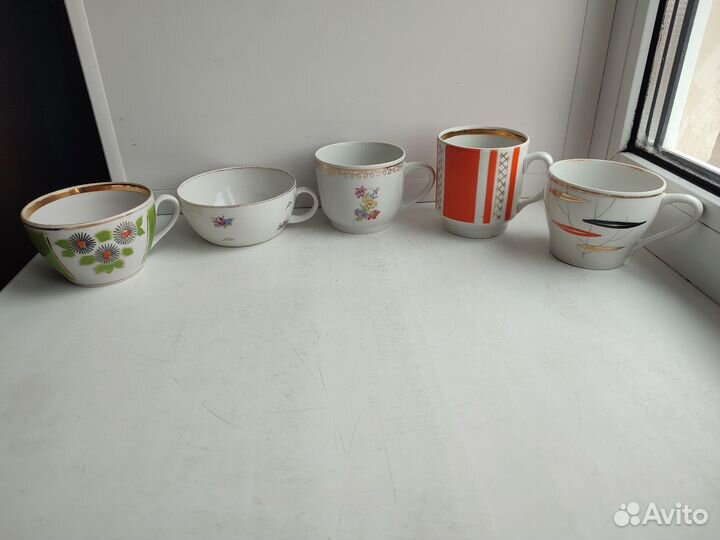 Чашки фарфоровые СССР