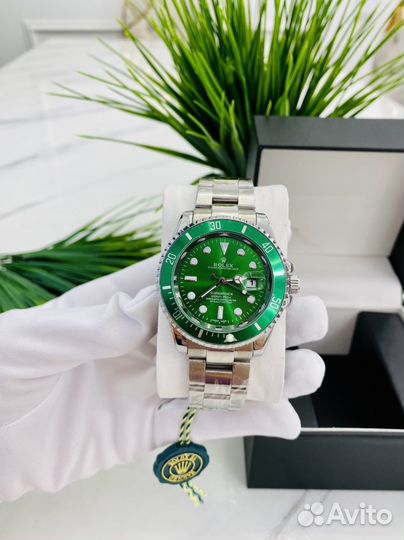 Часы rolex мужские зеленый