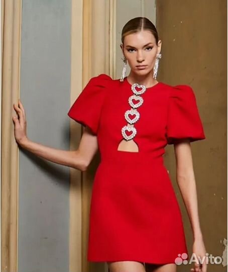 Новое платье мини в форме сердца 42-44р
