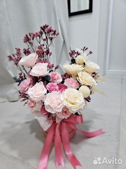 Букет из стабилизированных цветов