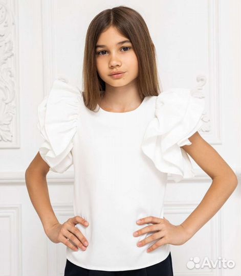 Блузка для девочки школьная 146 152