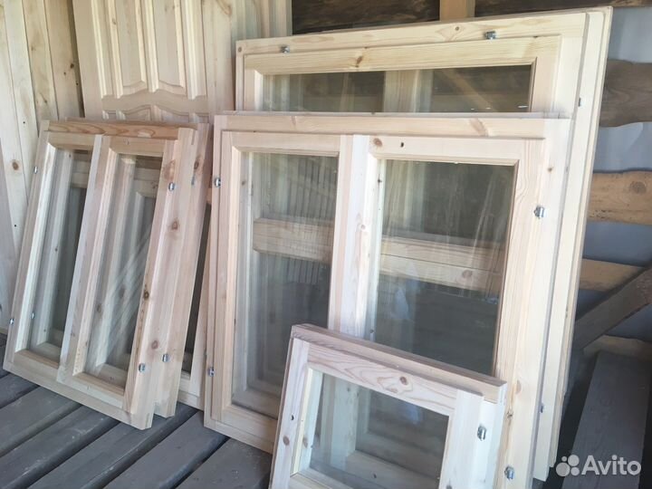Деревянные, террасные окна, рамы в наличии и под з