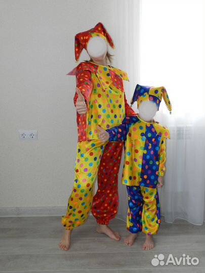 Костюм скомороха/ петрушки/ шута. Взрослый 44-48