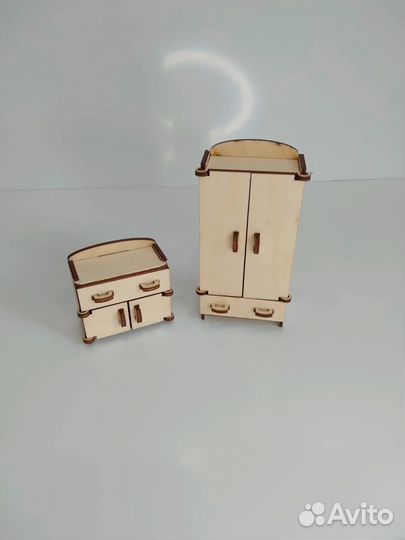 Набор детской мебели в кукольный домик