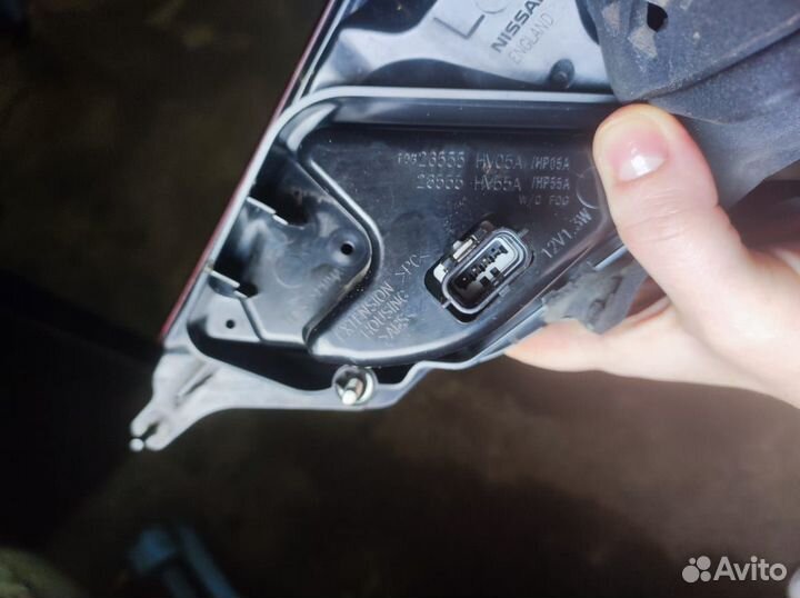 Фонарь nissan qashqai левый оригинал