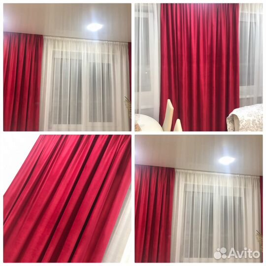 Новые бархатные шторы