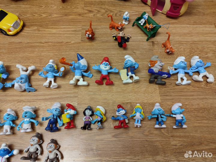 Смурфики, фигурки и домики