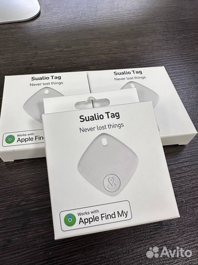 Трекер гео-метка Sualio Tag (белый), аналог AirTag