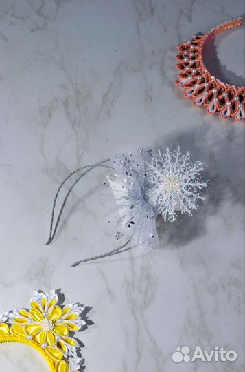 Ободок снежинка