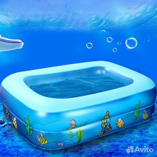 Бассейн надувной 130смХ125Х60см Новый