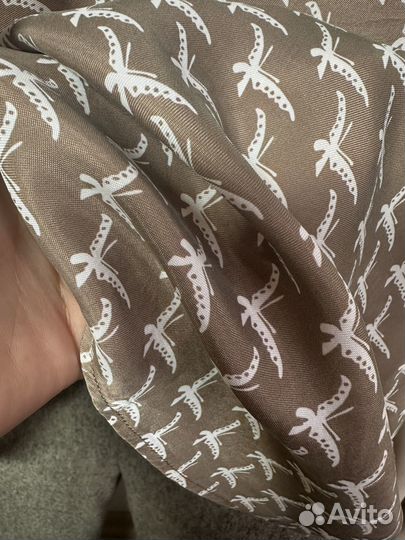 Элегантная шелковая блуза-блузон 50-54