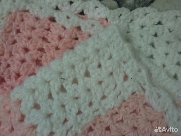 Плед детский вязаный ручная работа