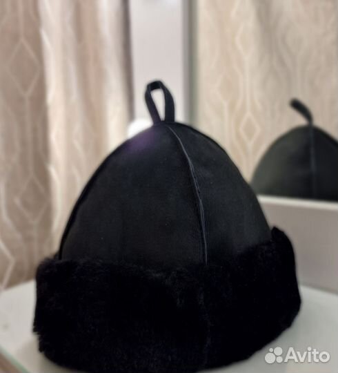 Шапка для бани из овчины