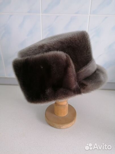 Шапка мужская мех натуральный, новая 58