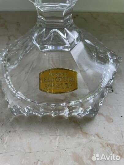 Хрустальный подсвечник Германия