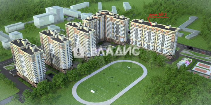 2-к. квартира, 66,3 м², 4/19 эт.