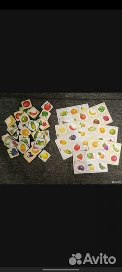 Деревянное детское лото