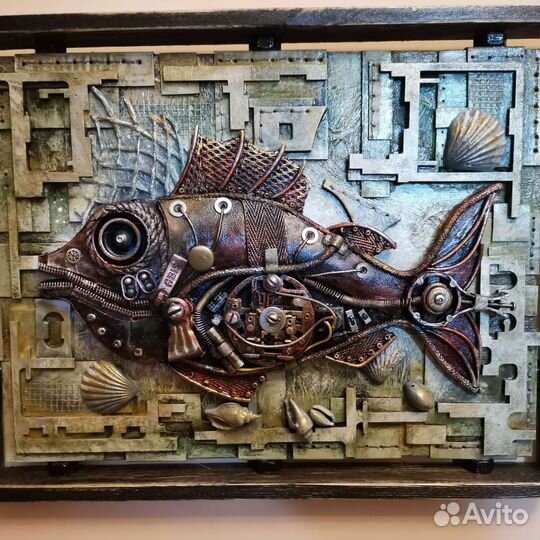 Картины, подарки, ассамбляжи в стиле Стимпанк