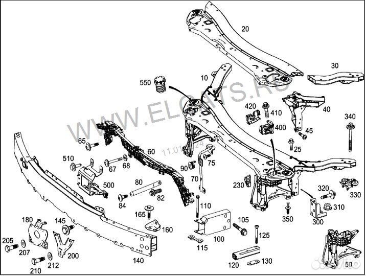 Распорка кузова Mercedes E220 D Amg Рестайл W213