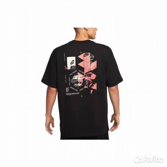 Nike T-Shirt Black Big Logo M