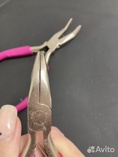 Длинногубцы изогнутые 12см брак
