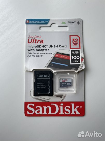 Карта памяти/флешка MicroSD 32 гб новая