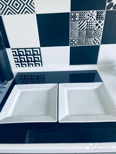 Тарелки белые сервировочные chn & chn блюдо