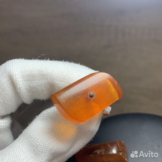 Винтажные Запонки Янтарные Ретро