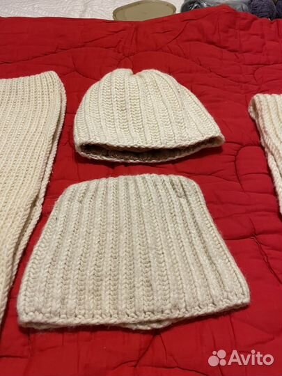 Шапка со снудом женская