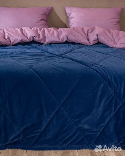 Покрывало богема синий новое плед на кровать