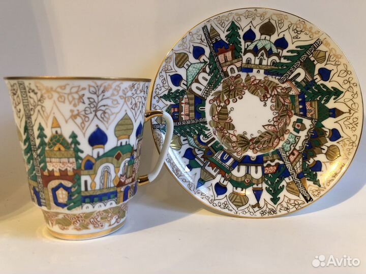 Чайная пара Воробьевский лфз 2000г