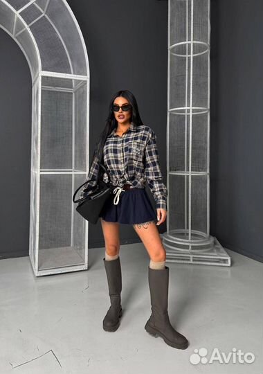 Рубашка в клетку Мiu Мiu (2 цвета)