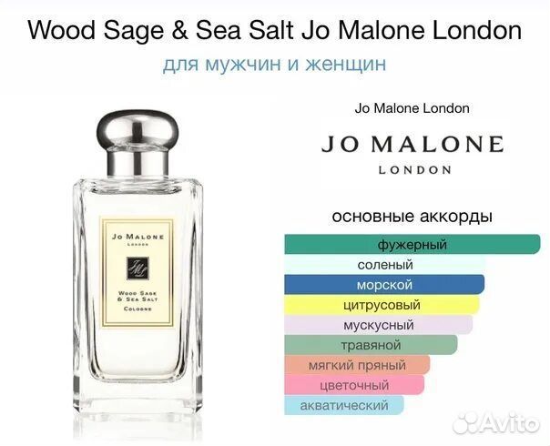 Духи Jo Malone Wood Sage & Sea Salt