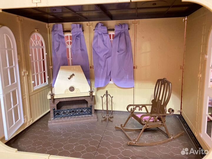 Кукольный домик для барби с мебелью