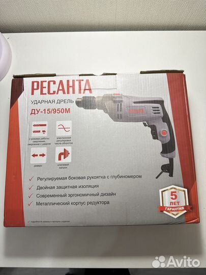 Ударная дрель Ресанта ду15/950М